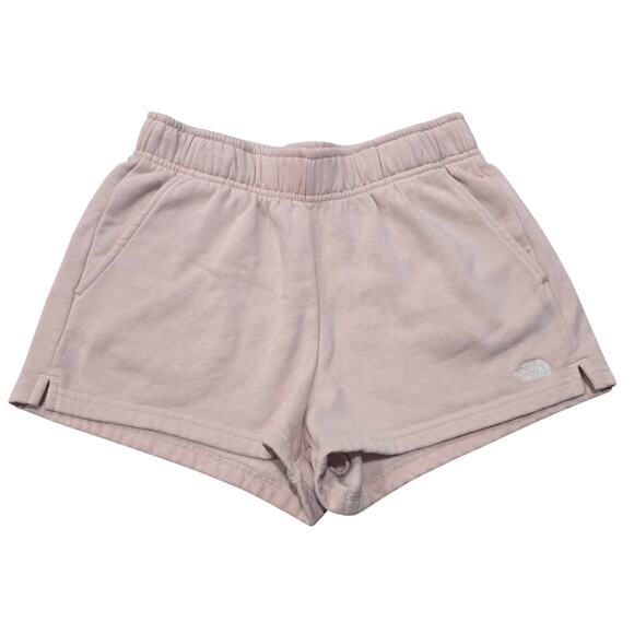 The North Face Pink Core Elastic Waist Workout Comfort Shorts w. Pockets - Picture 1 of 8